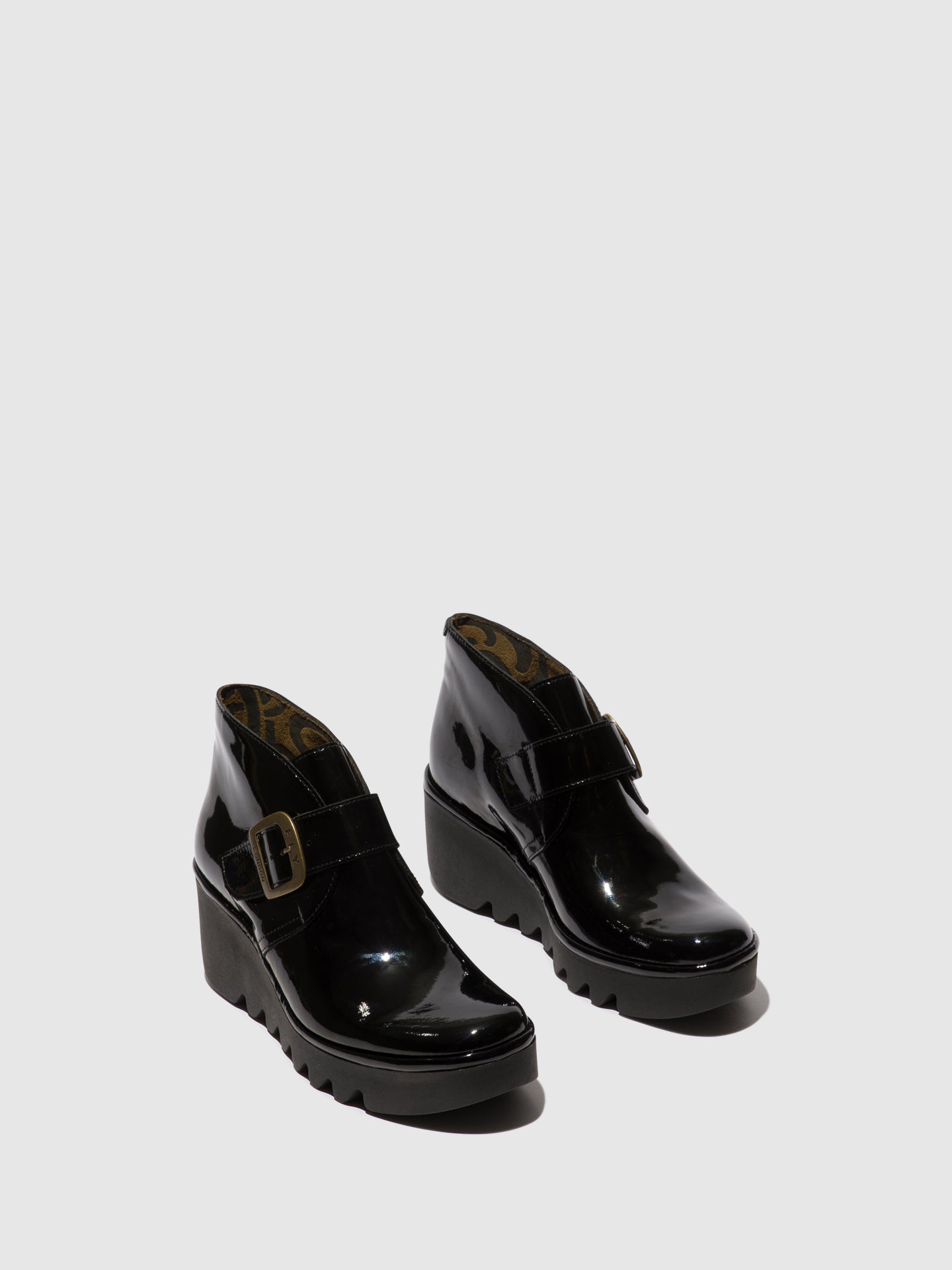 Fly London Botins com Fivela BIRT397FLY ATLANTIS BLACK